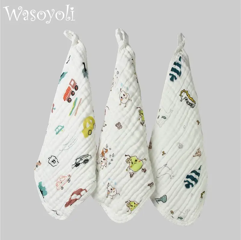 3 Piece / Lot Wasoyoli Colorful Burp Cloths 30*30CM 100% Muslin Cotton 6 Layers Handkerchief With White Edge Soft Infant Towel
3 Piece / Lot Wasoyoli Colorful Burp Cloths 30*30CM 100% Muslin Cotton 6 Layers Handkerchief With White Edge Soft Infant Towel