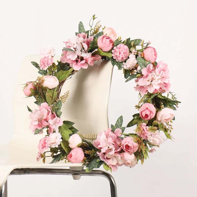 Artificial Peony Wreath Rose Flower Garland Wreath Door Wall Hanging Wreat Spring Round Wreath Wedding Party Wreath Home Decor
Artificial Peony Wreath Rose Flower Garland Wreath Door Wall Hanging Wreat Spring Round Wreath Wedding Party Wreath Home Decor