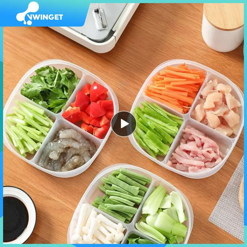 Food Material Storage Box Multifunctional Four Compartment Fresh-keeping Box Onion Ginger Garlic Household Packaging Box Kitchen
Food Material Storage Box Multifunctional Four Compartment Fresh-keeping Box Onion Ginger Garlic Household Packaging Box Kitchen