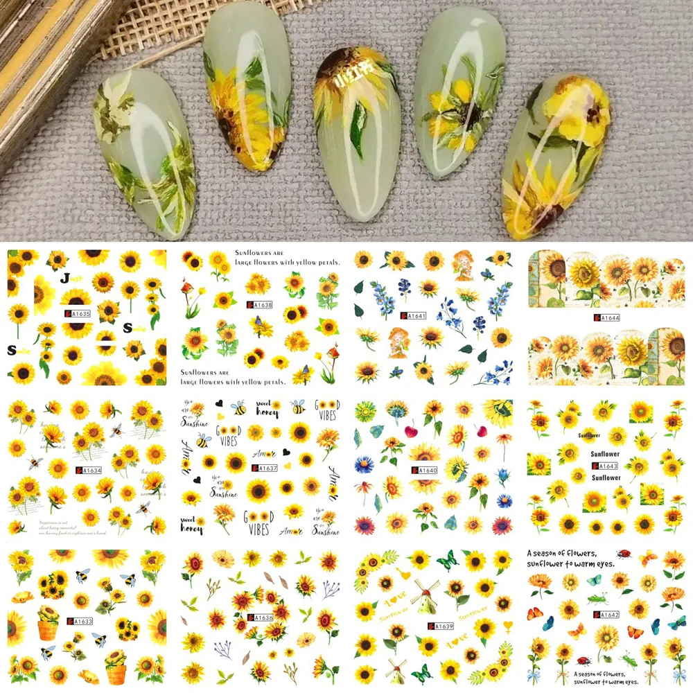 12 Sheets Water Transfer Nail Decal Sticker Flower Leaf Tree Green Simple Summer DIY Slider For Manicuring Nail Art Watermark
12 Sheets Water Transfer Nail Decal Sticker Flower Leaf Tree Green Simple Summer DIY Slider For Manicuring Nail Art Watermark