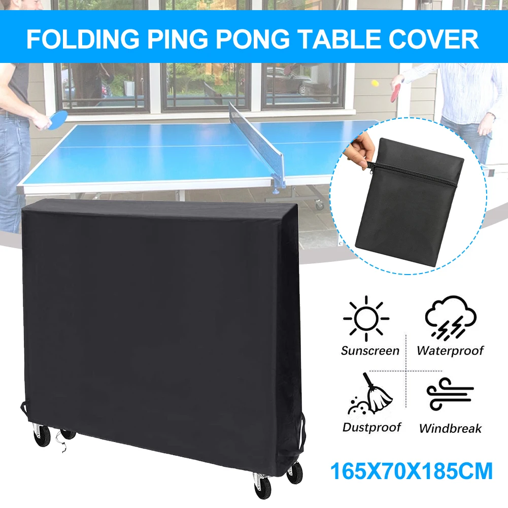 Folding Ping Pong Table Cover Durable 210D Oxford Cloth Waterproof Dust Cover Windproof Table Tennis Table Cover Indoor Outdoor
Folding Ping Pong Table Cover Durable 210D Oxford Cloth Waterproof Dust Cover Windproof Table Tennis Table Cover Indoor Outdoor