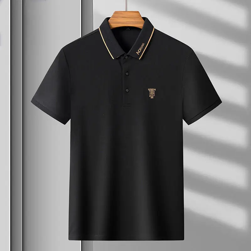2023 Men's Polo Shirt Loose Breathable Ice Silk Shirt High-End Letter Embroidery Short Sleeve Solid Color Simple Style T-Shirt
2023 Men's Polo Shirt Loose Breathable Ice Silk Shirt High-End Letter Embroidery Short Sleeve Solid Color Simple Style T-Shirt