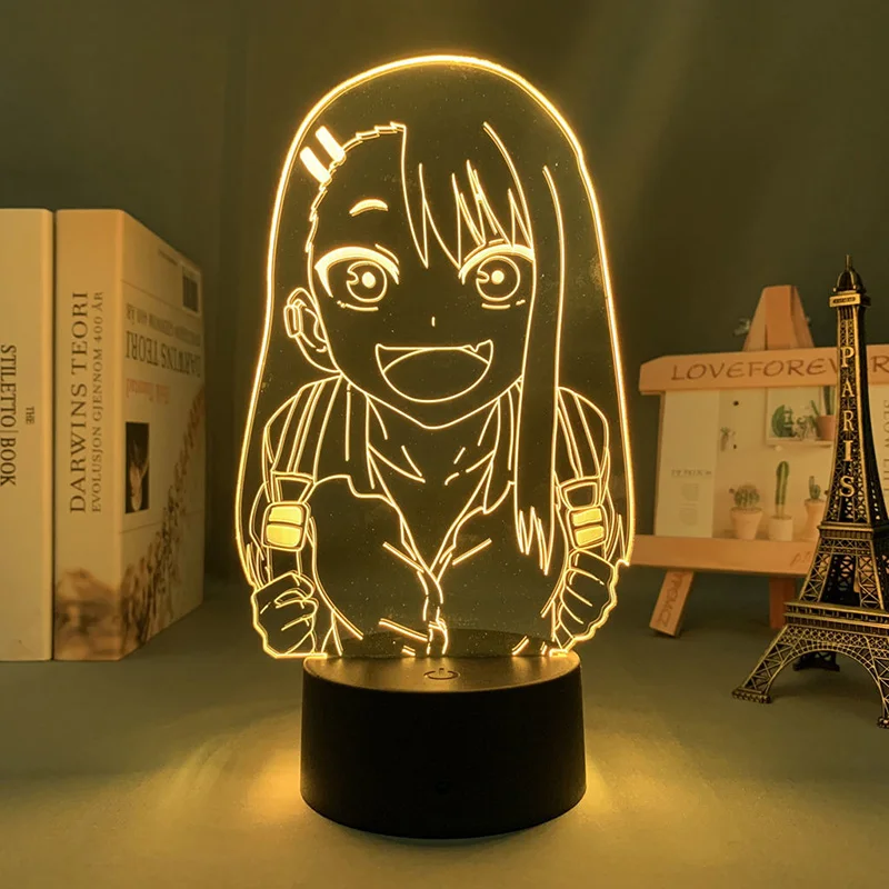 Don't Toy with Me Miss Nagatoro 3d led lamp for bedroom mange night lights anime action figure avatar room decor gift luces
Don't Toy with Me Miss Nagatoro 3d led lamp for bedroom mange night lights anime action figure avatar room decor gift luces