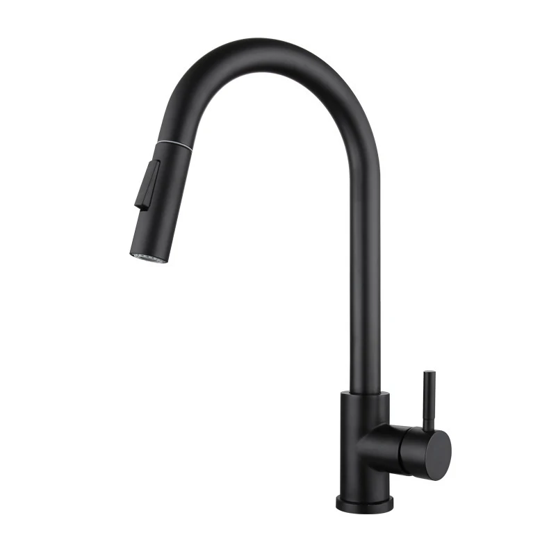 Single Faucet Hot And Cold Water Taps 304 Stainless Steel 1pcs Handle Pull Out Mixer Wholesale Two Function Black Kitchen
Single Faucet Hot And Cold Water Taps 304 Stainless Steel 1pcs Handle Pull Out Mixer Wholesale Two Function Black Kitchen