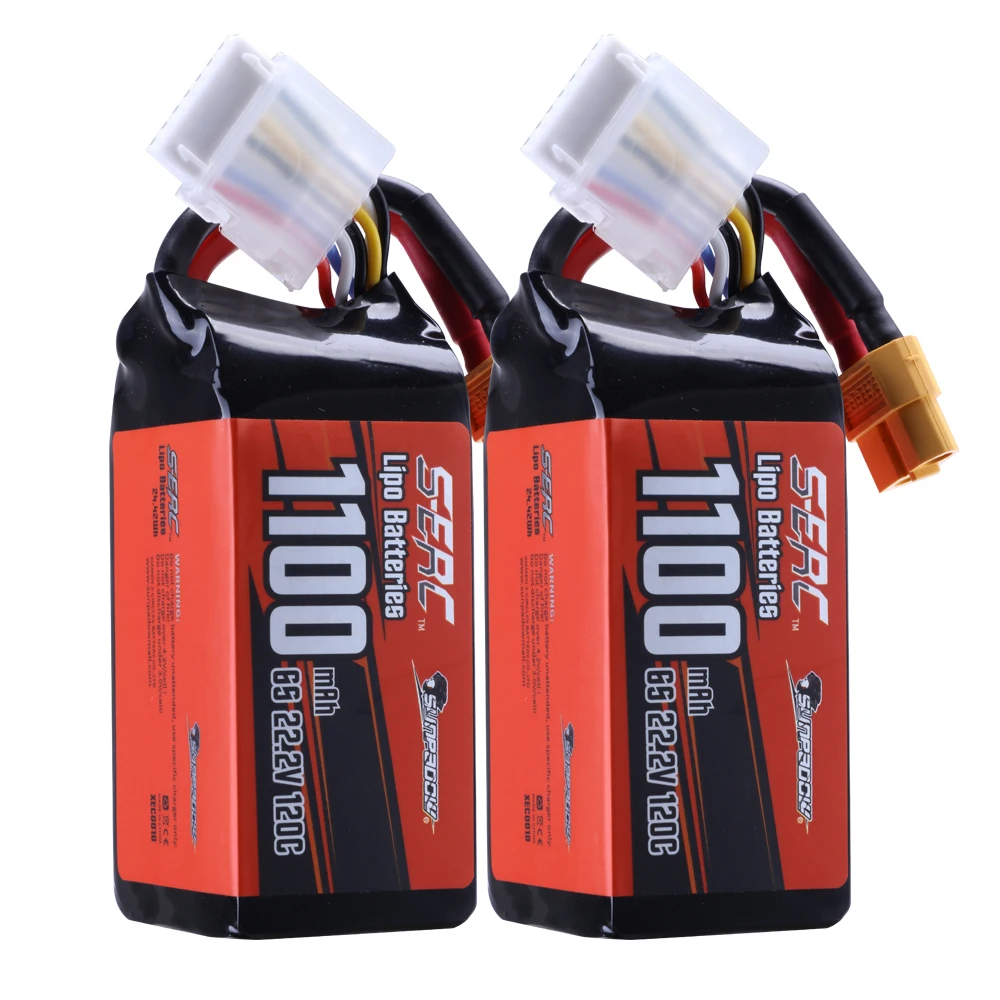 Аккумулятор Lipo SUNPADOW 6S 22 2 в 1100 мАч 120C XT60 для радиоуправляемых квадрокоптеров