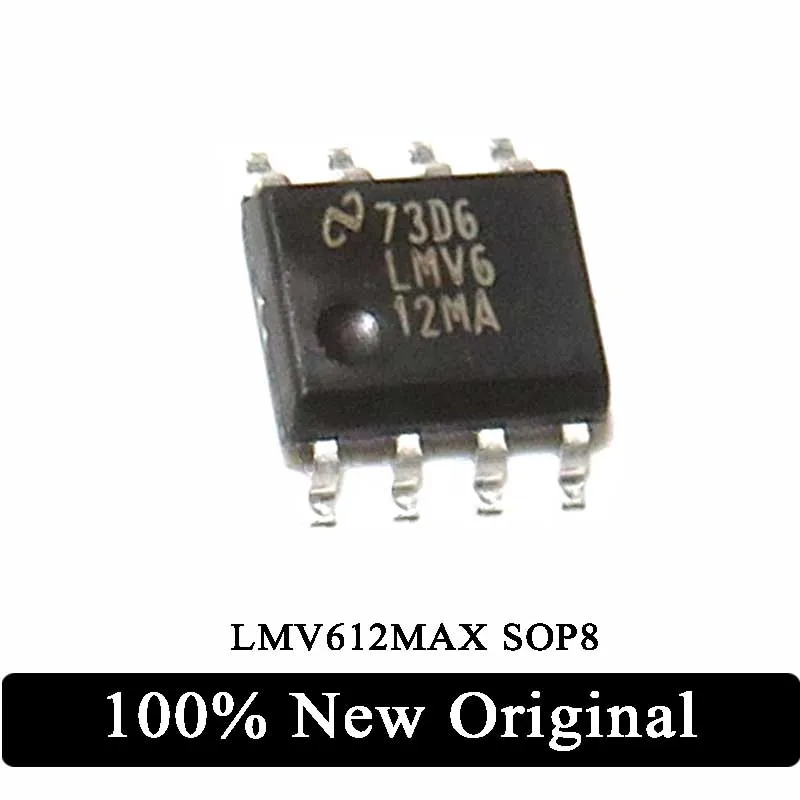 5 шт., 100% Новый оригинальный LMV612MAX 73D6 SMD SOP8, печатный чип LMV612MA, электронная микросхема
5 шт., 100% Новый оригинальный LMV612MAX 73D6 SMD SOP8, печатный чип LMV612MA, электронная микросхема