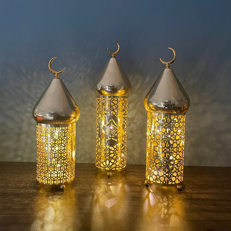 LED Iron lampes EID Mubarak Night Lights Palace Lantern Islamic Muslim Eid Al-Fitr Gifts Kareem 2023 Ramadan Decoration for Home
LED Iron lampes EID Mubarak Night Lights Palace Lantern Islamic Muslim Eid Al-Fitr Gifts Kareem 2023 Ramadan Decoration for Home