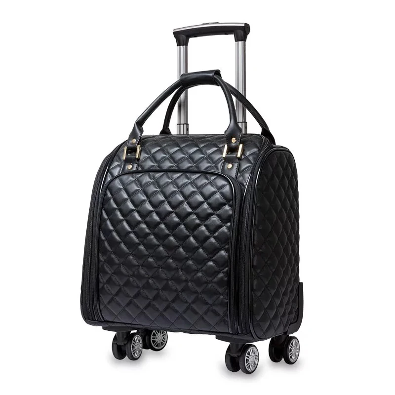 Fashion popular trolley suitcase bag boarding portable rolling luggage mini carry on suitcase women business travel bag 16 inch
Fashion popular trolley suitcase bag boarding portable rolling luggage mini carry on suitcase women business travel bag 16 inch