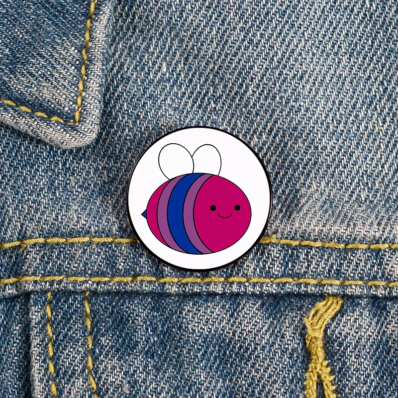 Happy Bee Bi Pride Printed Pin Custom Brooches Shirt Lapel teacher tote Bag backpacks Badge Cartoon gift brooches pins for women
Happy Bee Bi Pride Printed Pin Custom Brooches Shirt Lapel teacher tote Bag backpacks Badge Cartoon gift brooches pins for women