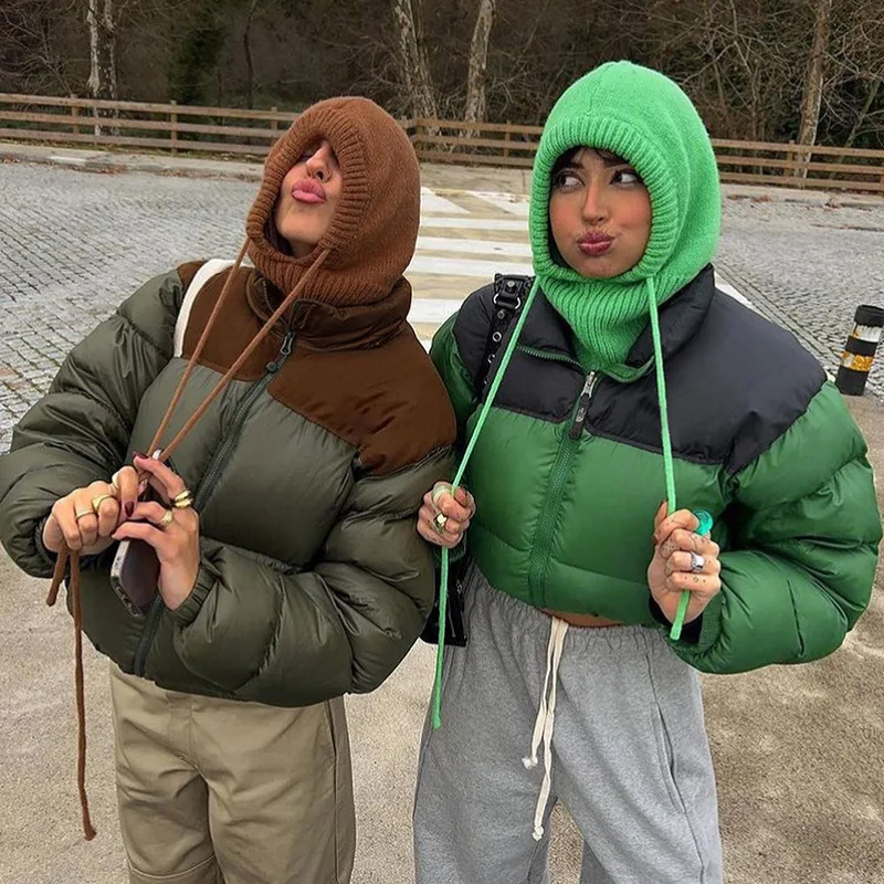 Sport Outdoor Short Hooded Coat 2022 Autumn Winter Women's Coat Contrast Color Cotton-padded Jacket Short Parka's Jacket
Sport Outdoor Short Hooded Coat 2022 Autumn Winter Women's Coat Contrast Color Cotton-padded Jacket Short Parka's Jacket
