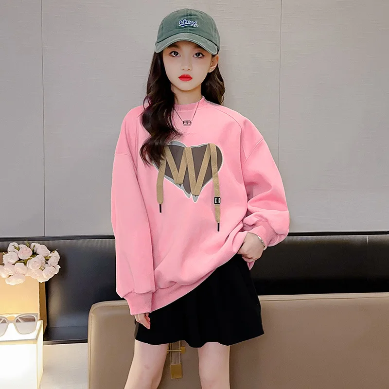 2023 New Autumn Kids Boutique Clothing Baby Girls Korean Sweatershirt Base Slim Fit Loose O-neck Fashion Cotton Belt All-match
2023 New Autumn Kids Boutique Clothing Baby Girls Korean Sweatershirt Base Slim Fit Loose O-neck Fashion Cotton Belt All-match