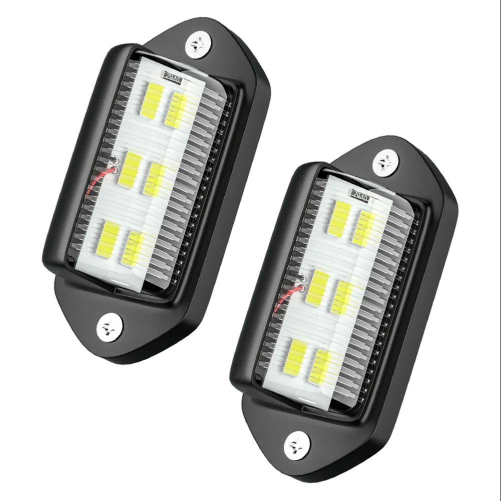 Universal 6LED Car License Plate Lights 12-24V LED Side Marker 6500K White Warning Signal Waterproof For SUVs Trucks Trailers
Universal 6LED Car License Plate Lights 12-24V LED Side Marker 6500K White Warning Signal Waterproof For SUVs Trucks Trailers