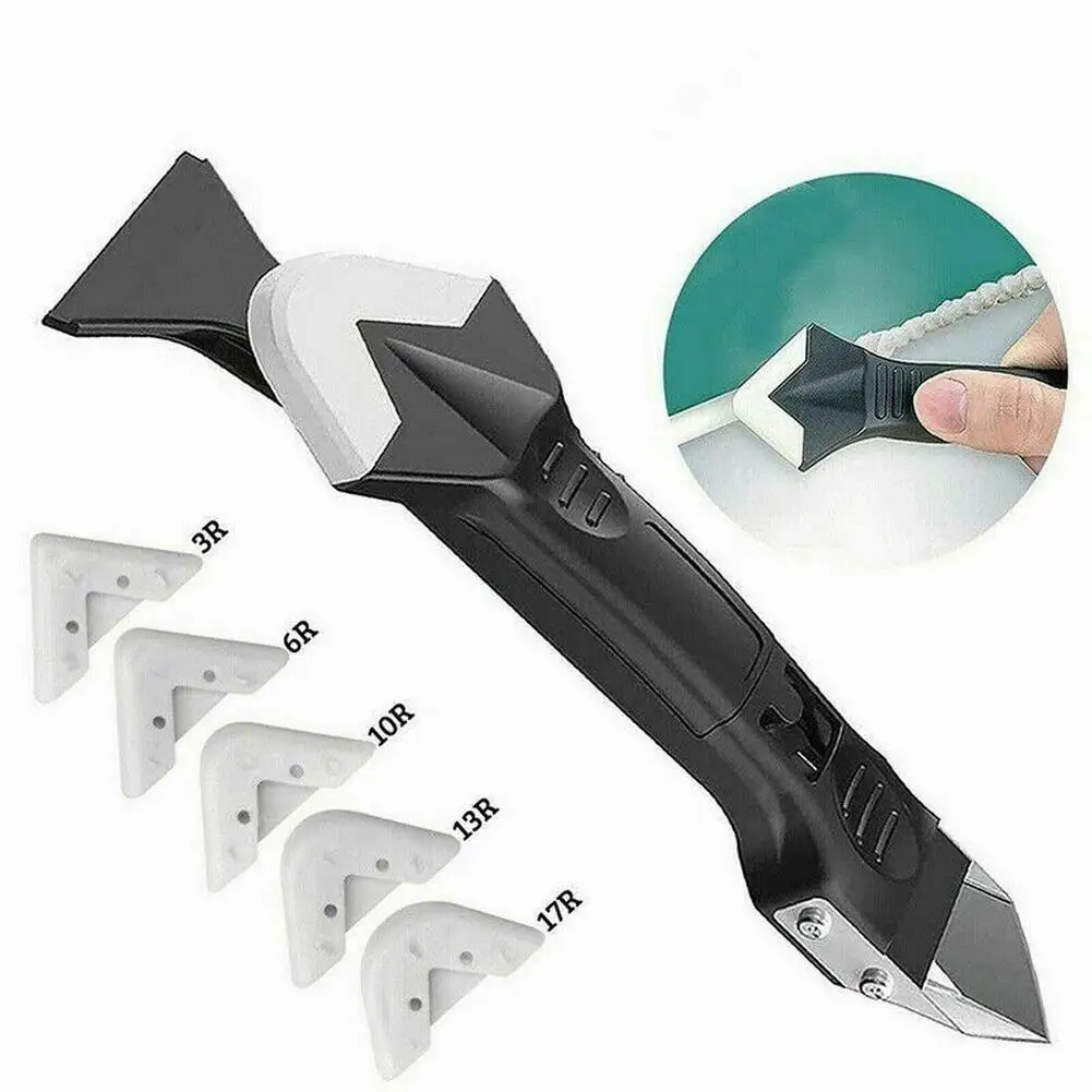 5in1 Silicone Scraper Glue Caulk Remover Knife Angle Beauty Sewing Spatula Beauty Sewing Tool Floor Mould Removal Tool
5in1 Silicone Scraper Glue Caulk Remover Knife Angle Beauty Sewing Spatula Beauty Sewing Tool Floor Mould Removal Tool