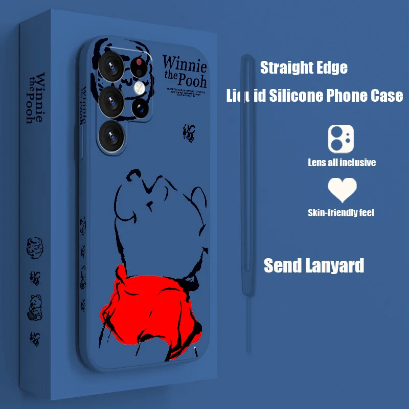 Disney Cute Pooh Bear Phone Case For Samsung S23 S22 S21 S20 Fe S10 Note 20 10 Ultra Lite Plus Liquid Left Rope Cover
Disney Cute Pooh Bear Phone Case For Samsung S23 S22 S21 S20 Fe S10 Note 20 10 Ultra Lite Plus Liquid Left Rope Cover