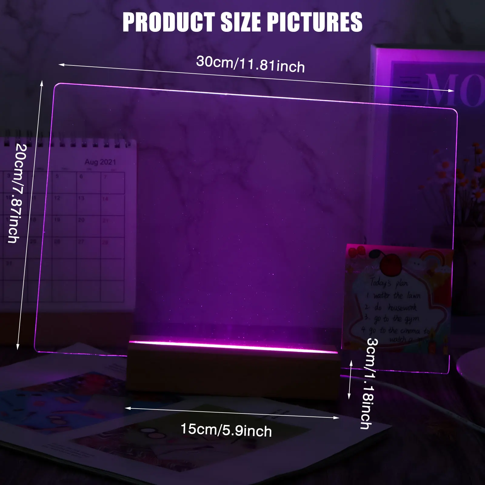 Rewritable Acrylic Dry Erase Board with Light Bedroom Sleep Light Cute Soft Light Desk Lamp Room Decor Desktop Ornaments Gift
Rewritable Acrylic Dry Erase Board with Light Bedroom Sleep Light Cute Soft Light Desk Lamp Room Decor Desktop Ornaments Gift
