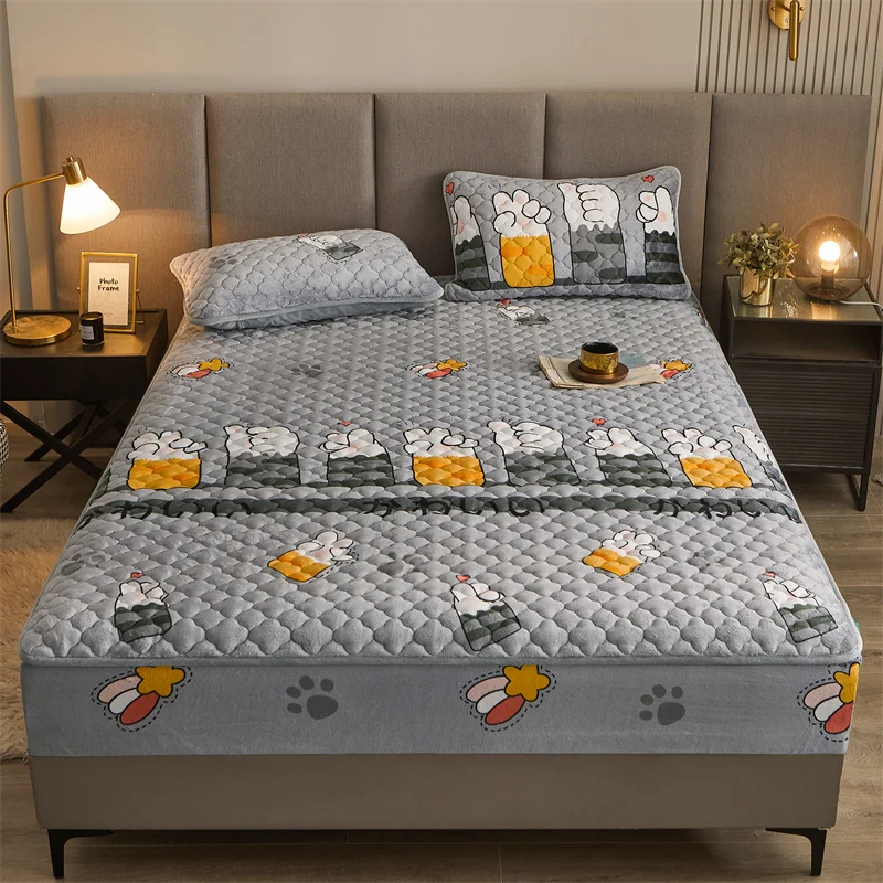 Milk Velvet Fitted Sheet 90x200 Single Bed Linen Plush Mattress Cover With Elastic Band Winter Thick Warm Bedsheets King Size
Milk Velvet Fitted Sheet 90x200 Single Bed Linen Plush Mattress Cover With Elastic Band Winter Thick Warm Bedsheets King Size