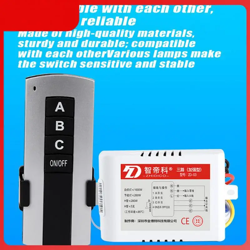 NEW 220V 1/2/3 Channel Wireless Digital Remote Control Switch NO/OFF For Lamp Light Receiver Transmitter Dropshipping/Wholesale
NEW 220V 1/2/3 Channel Wireless Digital Remote Control Switch NO/OFF For Lamp Light Receiver Transmitter Dropshipping/Wholesale