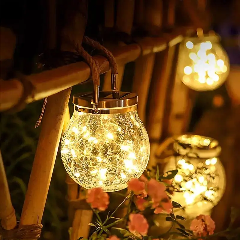 Waterproof IP65 Decorative Hanging Outdoor Decorative Crackle Glass Ball led solar mason jar fairy light lid
Waterproof IP65 Decorative Hanging Outdoor Decorative Crackle Glass Ball led solar mason jar fairy light lid