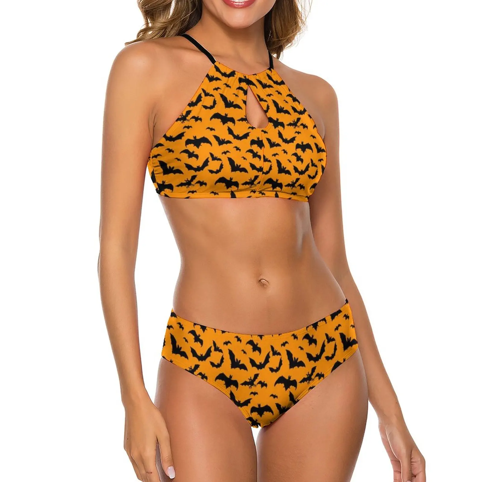 Dark Gothic Bikinis Set Sexy Halloween Bats Print Bikini Swimsuit Push Up Tank Top Swimwear Swimsuits Rave Beach Wear Big Size
Dark Gothic Bikinis Set Sexy Halloween Bats Print Bikini Swimsuit Push Up Tank Top Swimwear Swimsuits Rave Beach Wear Big Size