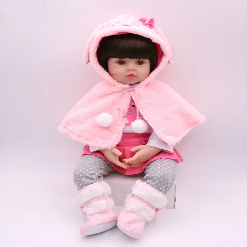 48cm/58cm Reborn Dolls Cotton Body Doll Cute Wig Cover Simulation Reborn Doll Can Sit Lie Not Stand Birthday Gift
48cm/58cm Reborn Dolls Cotton Body Doll Cute Wig Cover Simulation Reborn Doll Can Sit Lie Not Stand Birthday Gift