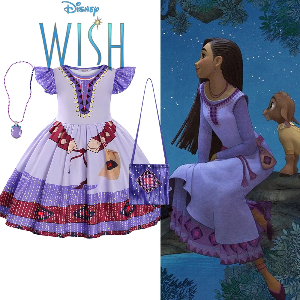 Disney New Movie Wish Asha Costume For Kids Girl Halloween Party Dresses Flying Sleeve Vestido Outifit Children Princess Dresses
Disney New Movie Wish Asha Costume For Kids Girl Halloween Party Dresses Flying Sleeve Vestido Outifit Children Princess Dresses