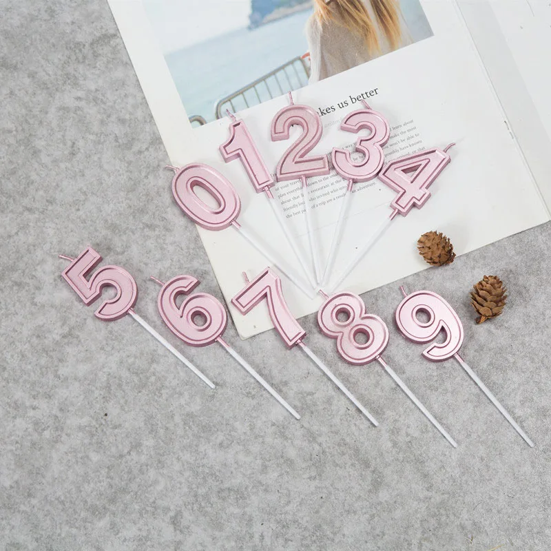 Metallic Luster 0-9 Number Candles Happy Birthday Rose Gold Silver Cake Candles Topper Decor Home Kids Favor Party DIY Supplies
Metallic Luster 0-9 Number Candles Happy Birthday Rose Gold Silver Cake Candles Topper Decor Home Kids Favor Party DIY Supplies