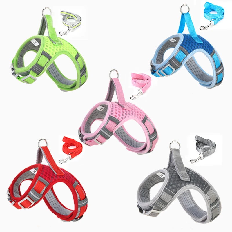 Safety Reflective Dog Harness and Leash Set Adjustable Padded Mesh Vest Harness for Small Medium Dogs Puppy Cat Outdoor Walking
Safety Reflective Dog Harness and Leash Set Adjustable Padded Mesh Vest Harness for Small Medium Dogs Puppy Cat Outdoor Walking
