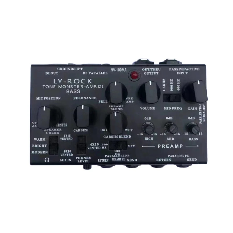 LY-ROCK моделирование педали бас-гитары, микрофон, предусилитель, 3-ступенчатая эквалайзация, запись звука, улучшение динамики тона
LY-ROCK моделирование педали бас-гитары, микрофон, предусилитель, 3-ступенчатая эквалайзация, запись звука, улучшение динамики тона