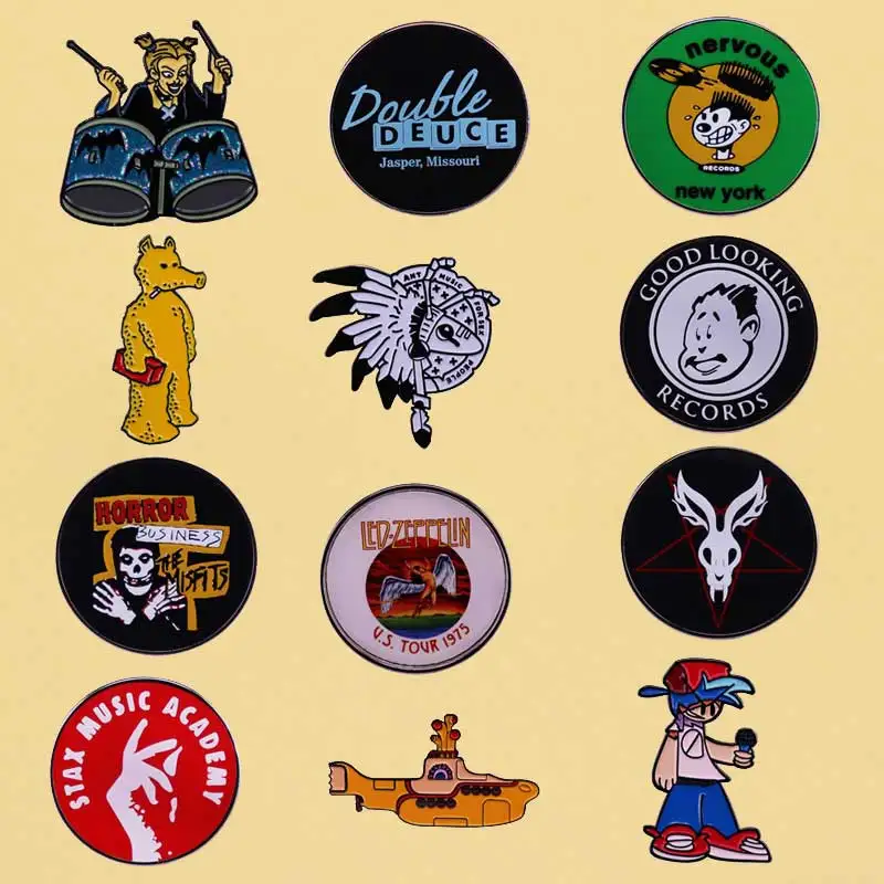 Send Friend Fans Boutique Medal Gift Decorate Badges Fashion Music Enamel Pins Interesting Cartoon Metal Brooch
Send Friend Fans Boutique Medal Gift Decorate Badges Fashion Music Enamel Pins Interesting Cartoon Metal Brooch