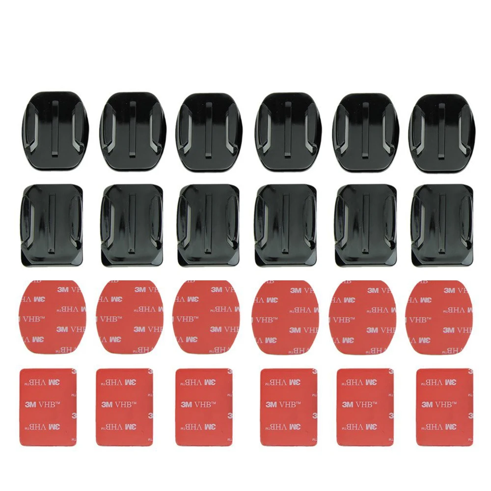 Adhesive Mounts For GoPro 9 7 5 4 8 Curved Flat Mounts 3M Sticky Pads for Go Pro Xiaomi Yi SJCAM Action Camera Helmet Board Car
Adhesive Mounts For GoPro 9 7 5 4 8 Curved Flat Mounts 3M Sticky Pads for Go Pro Xiaomi Yi SJCAM Action Camera Helmet Board Car