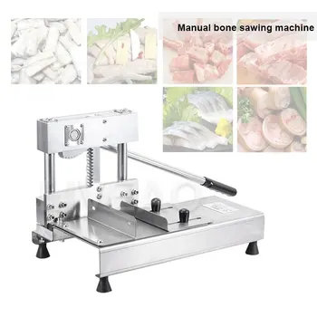 Commercial Guillotine Machine Ribs Pigs Feet Lamb Chops Bone Cutter Stainless Steel Bone Sawing Machine