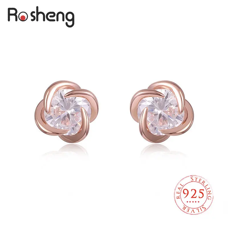 Hearts and Arrows Cut 6mm Zircon Stud earrings 925 Sterling Silver Earrings With Stones New Year Gifts Girl Roses Gold Female
Hearts and Arrows Cut 6mm Zircon Stud earrings 925 Sterling Silver Earrings With Stones New Year Gifts Girl Roses Gold Female