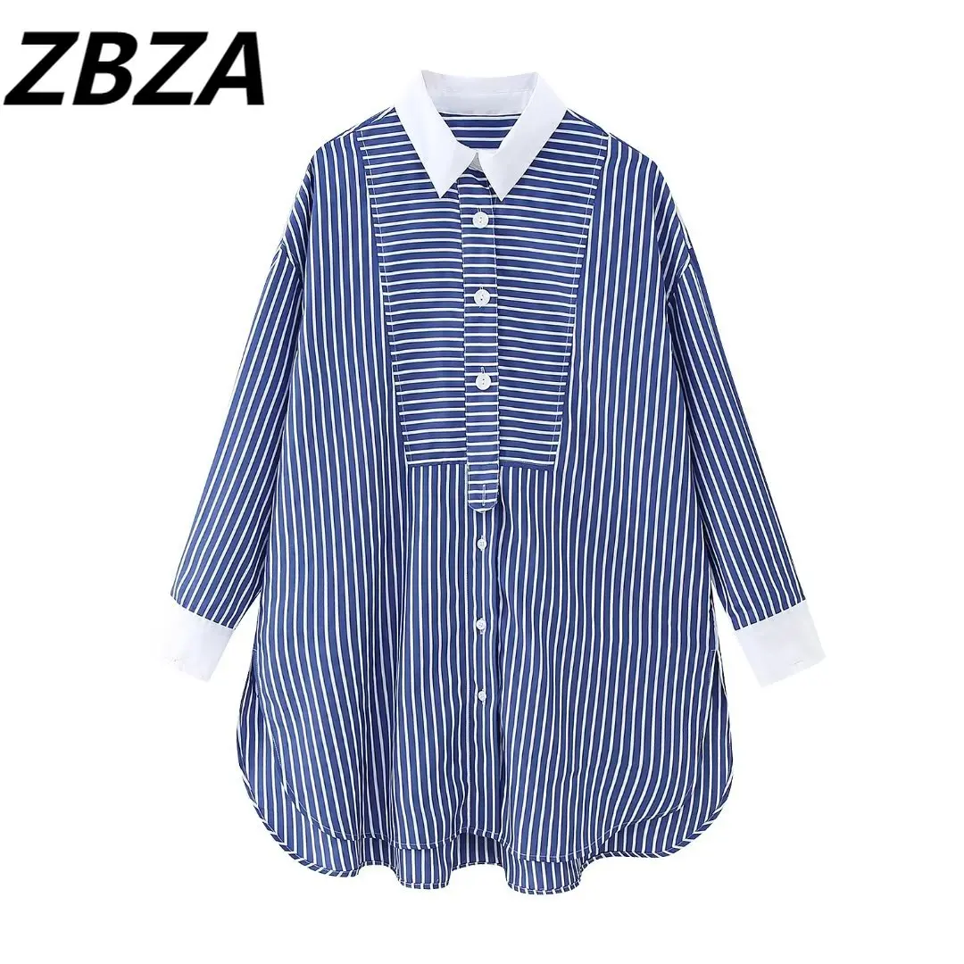 ZBZA Women 2023 spring New Fashion stripe Loose Blouses Vintage Long Sleeve Button-up Female Shirts Chic Tops
ZBZA Women 2023 spring New Fashion stripe Loose Blouses Vintage Long Sleeve Button-up Female Shirts Chic Tops