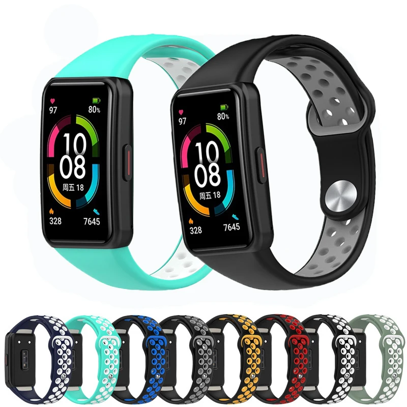Ремешок силиконовый для смарт-часов Huawei Band 6, сменный Воздухопроницаемый спортивный браслет для Honor Band 6/Band 6 Pro
Ремешок силиконовый для смарт-часов Huawei Band 6, сменный Воздухопроницаемый спортивный браслет для Honor Band 6/Band 6 Pro