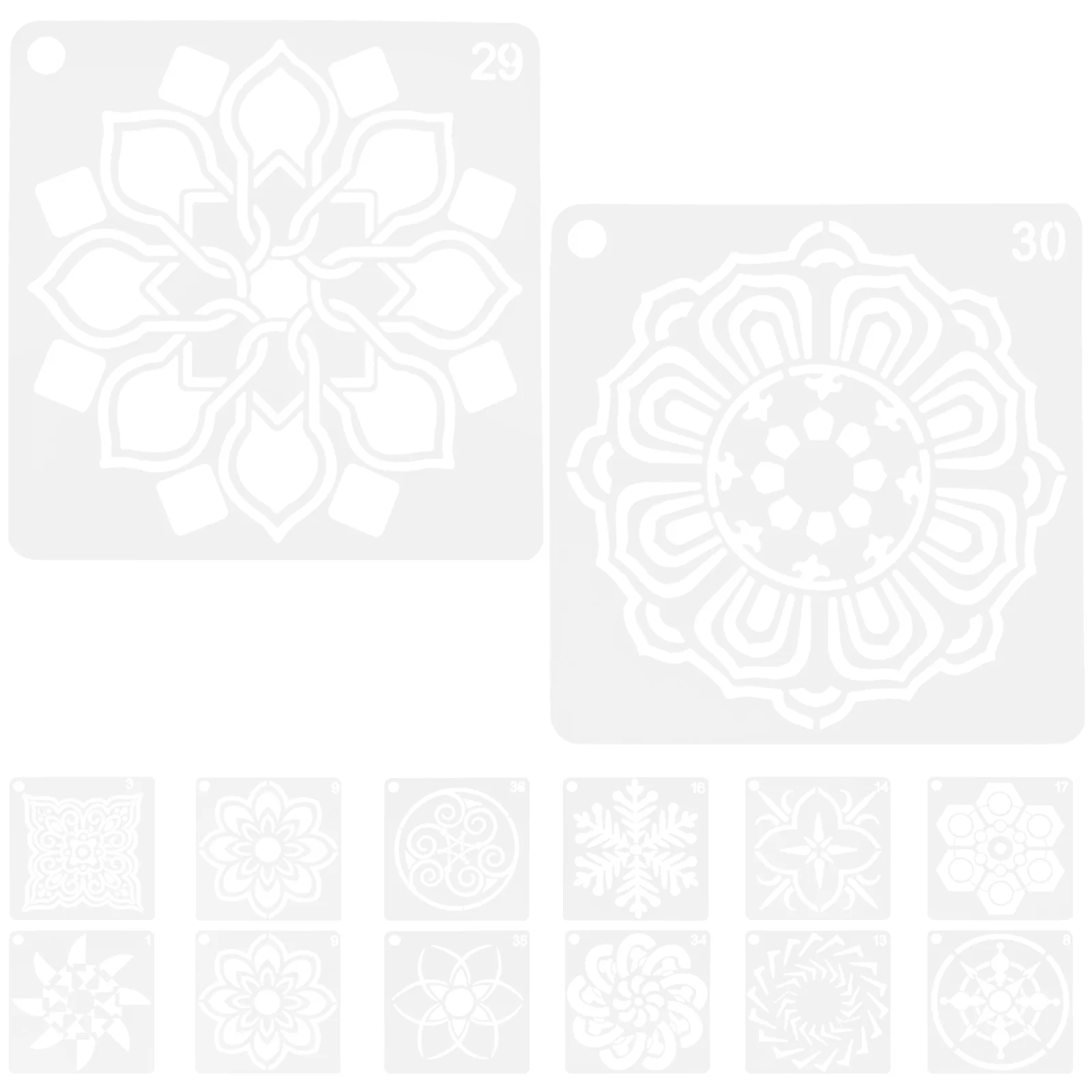 36 Pcs Wall Stencils Mandala Washable Decorate Painting Templates DIY The Pet Portable
36 Pcs Wall Stencils Mandala Washable Decorate Painting Templates DIY The Pet Portable