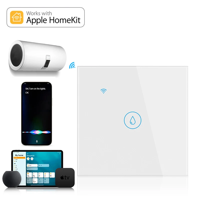 Lonsonho Homekit Wifi Smart Switch 20A EU UK 220V for Water Heater Boiler Air Conditioner Siri Alexa Google Home Compatible
Lonsonho Homekit Wifi Smart Switch 20A EU UK 220V for Water Heater Boiler Air Conditioner Siri Alexa Google Home Compatible