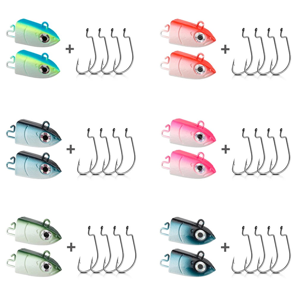 DONQL Fishing Hooks Jig Head 5g 10g 15g 25g Lead Head Hook Jigging Lure Fishing Hook Sinking Fishing Accessories
DONQL Fishing Hooks Jig Head 5g 10g 15g 25g Lead Head Hook Jigging Lure Fishing Hook Sinking Fishing Accessories