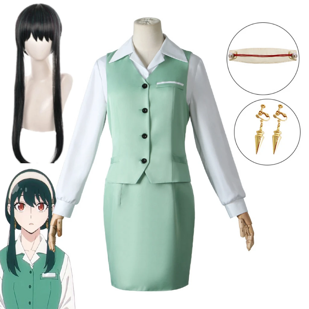 Костюм для ролевых игр для женщин и девушек из аниме СПАЙДЕР ×family Yor, костюм светло-зеленого цвета для вечеринки на Хэллоуин, черный длинный ...
Костюм для ролевых игр для женщин и девушек из аниме СПАЙДЕР ×family Yor, костюм светло-зеленого цвета для вечеринки на Хэллоуин, черный длинный ...