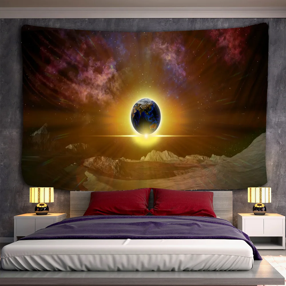 Planetary Galaxy Psychedelic Tapestry Nebula Decorativa Space Pattern Witchcraft Hippie Wall Hanging Background Wall Carpet
Planetary Galaxy Psychedelic Tapestry Nebula Decorativa Space Pattern Witchcraft Hippie Wall Hanging Background Wall Carpet