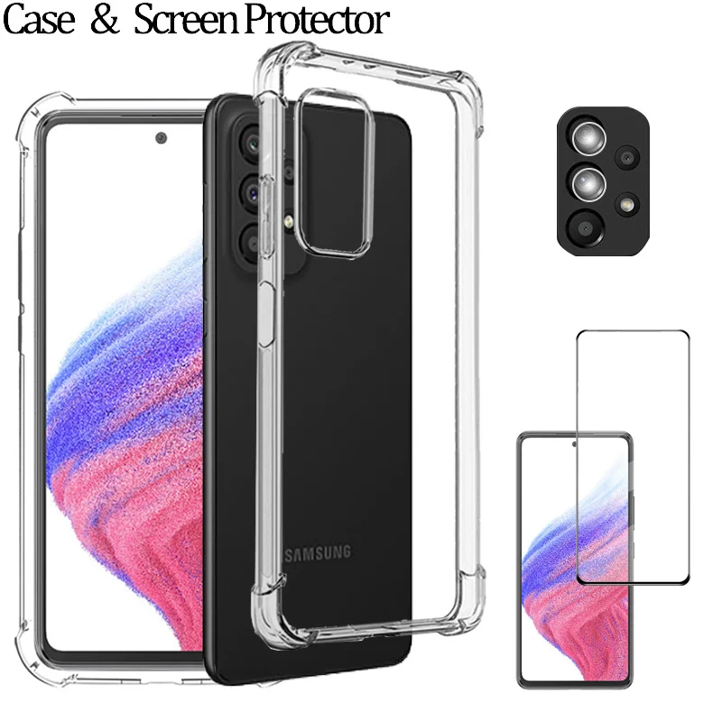Glass for samsung a32 a53 case protection a73 a33 a52 a52s a22 4g a02 a02s a03s silicon cover for galaxy a32 a53 5g shockproof
Glass for samsung a32 a53 case protection a73 a33 a52 a52s a22 4g a02 a02s a03s silicon cover for galaxy a32 a53 5g shockproof