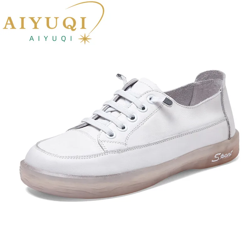 Women's Sneakers 100% Natural Genuine Leather Spring 2022 Retro Soft Soled White Shoes Women Fashion Flat Lace-up Loafers Women
Women's Sneakers 100% Natural Genuine Leather Spring 2022 Retro Soft Soled White Shoes Women Fashion Flat Lace-up Loafers Women
