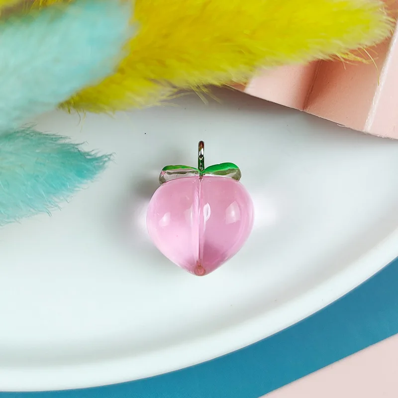 10pcs/lot Acrylic Fruit Peach Charms Pendant DIY Earrings Keychain for Jewelry Making Accessories 
10pcs/lot Acrylic Fruit Peach Charms Pendant DIY Earrings Keychain for Jewelry Making Accessories