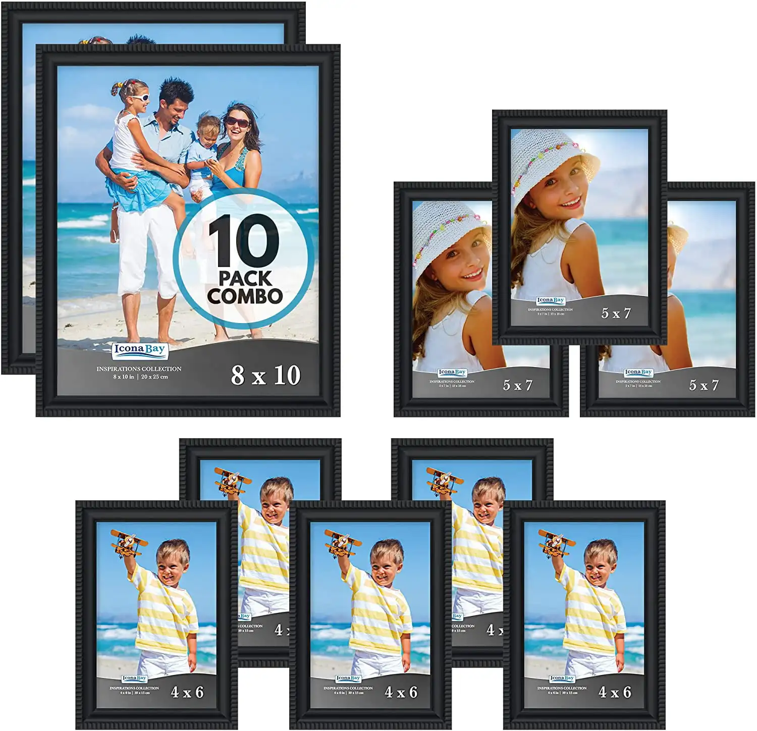 Gallery Frames Set Black Picture Frames Shabby-chic Style 10 Pack Inspirations Collection
Gallery Frames Set Black Picture Frames Shabby-chic Style 10 Pack Inspirations Collection