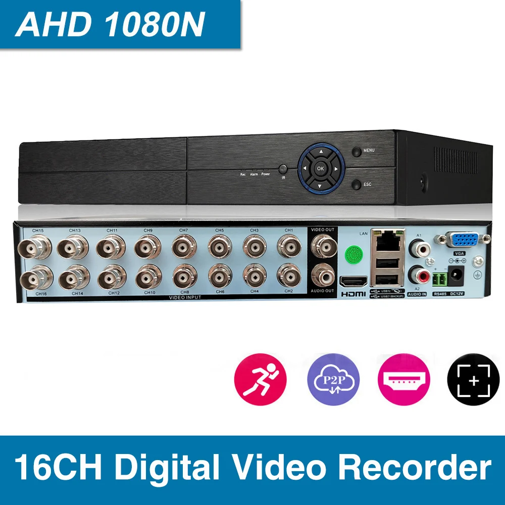 16CH цифровой видеорегистратор AHD/Analog/TVI/CVI/ DVR CCTV DVR P2P удаленный телефонный мониторинг для системы видеонаблюдения
16CH цифровой видеорегистратор AHD/Analog/TVI/CVI/ DVR CCTV DVR P2P удаленный телефонный мониторинг для системы видеонаблюдения
