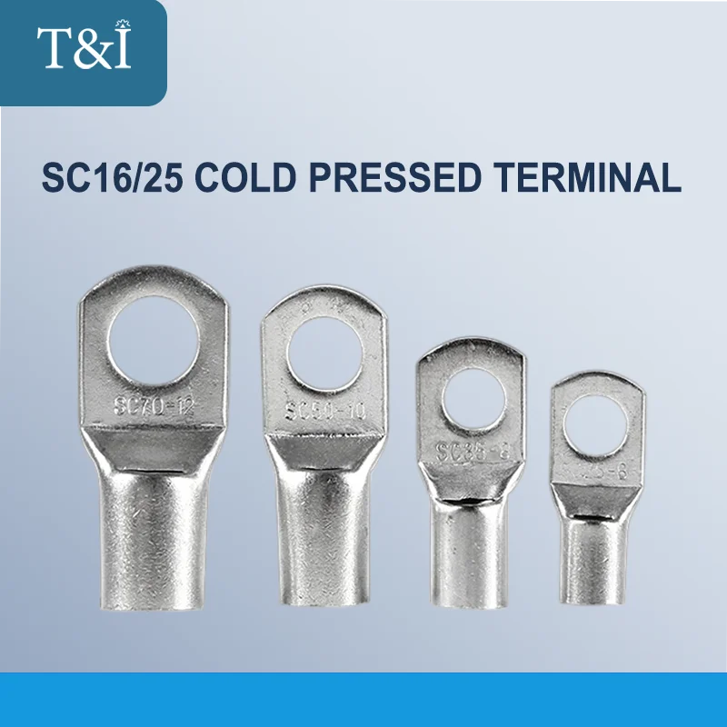 1pcs Copper Lug Ring Wire Connector Bare Cable Electric Crimp Terminal SC16-6 SC16-8 SC25-6 SC25-8 SC25-12
1pcs Copper Lug Ring Wire Connector Bare Cable Electric Crimp Terminal SC16-6 SC16-8 SC25-6 SC25-8 SC25-12