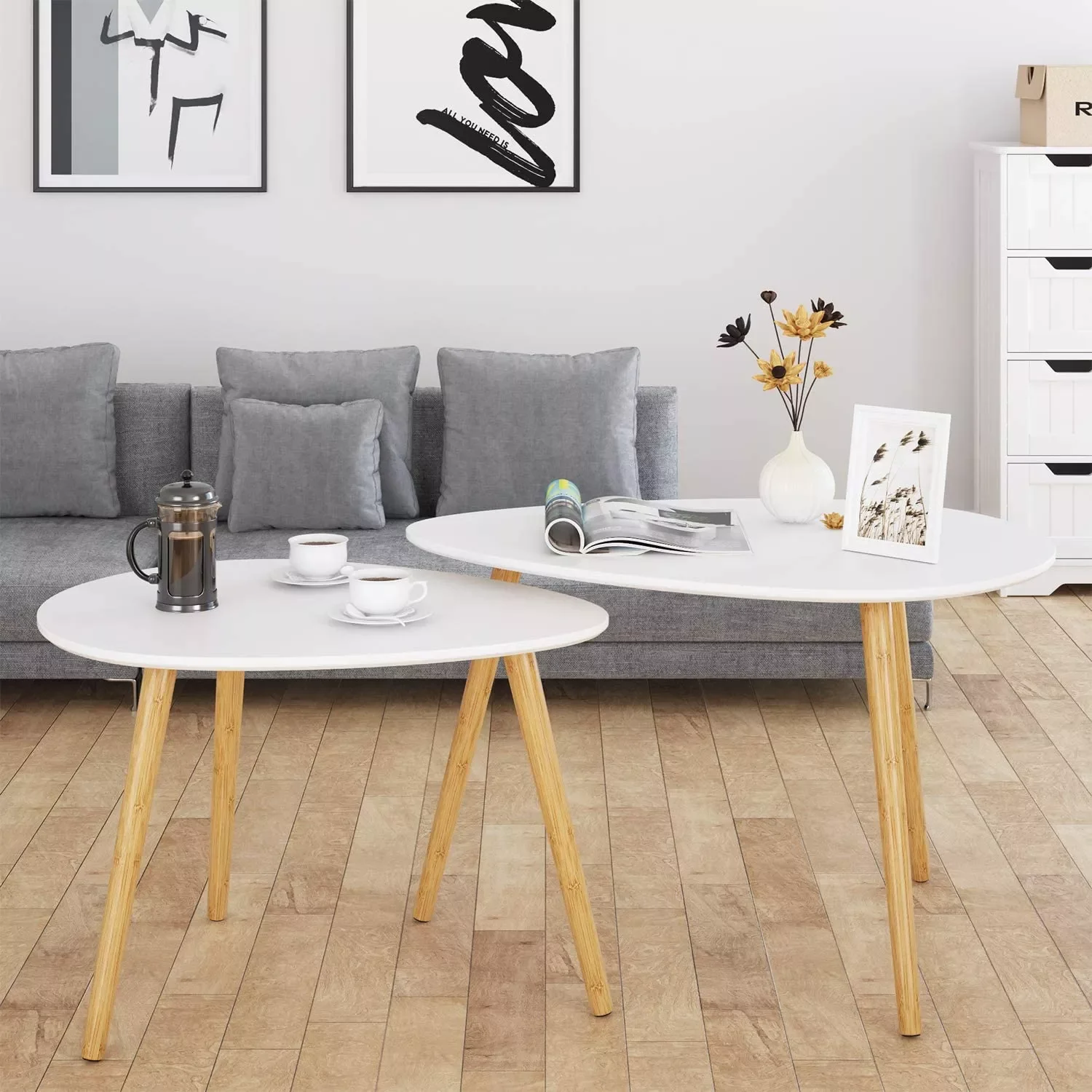 2023 Nesting Coffee Table Set of 2 Bamboo End Table - for Living Room Side Table Dining for Home and Office Indoor Decor Table W
2023 Nesting Coffee Table Set of 2 Bamboo End Table - for Living Room Side Table Dining for Home and Office Indoor Decor Table W