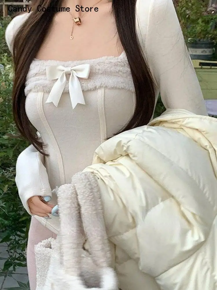 Fashion Bow Patchwork Pullover New Aesthetic Long Sleeve Elegant Clothing Femaleslim Tops Casual
Fashion Bow Patchwork Pullover New Aesthetic Long Sleeve Elegant Clothing Femaleslim Tops Casual