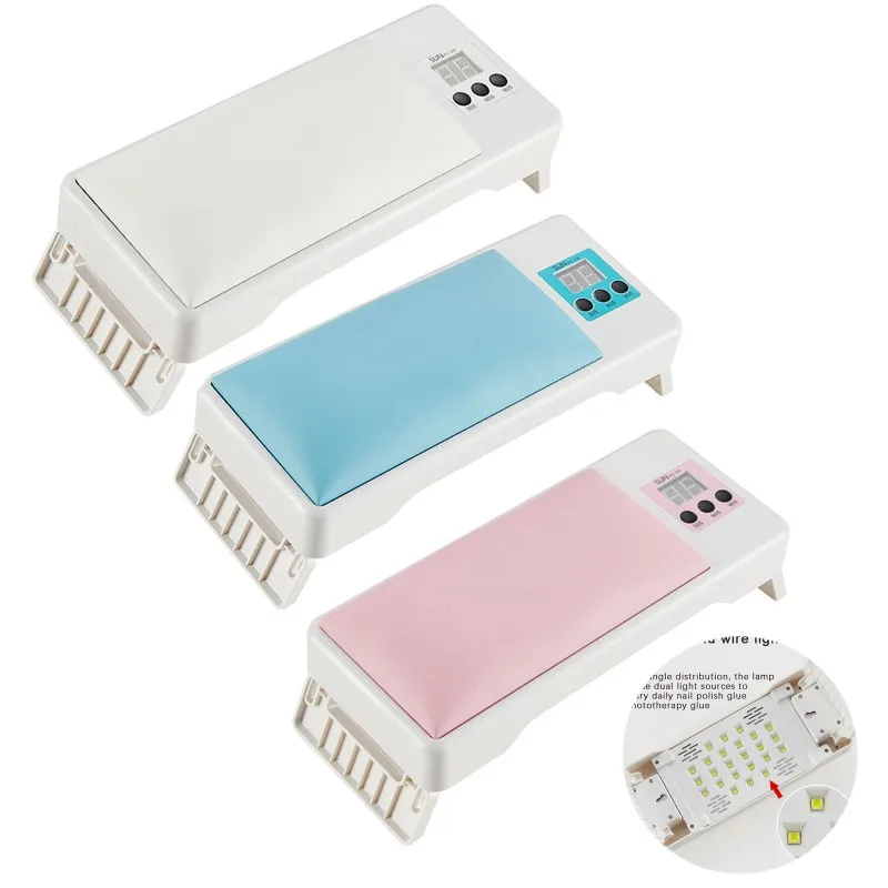 2 IN 1 Foldable 24LED Nail Dryer Lamp 72w All Gel Polish US EU Charge Nail Hand Pillow Dryer Manicure Lamp Rest Stand Equipment
2 IN 1 Foldable 24LED Nail Dryer Lamp 72w All Gel Polish US EU Charge Nail Hand Pillow Dryer Manicure Lamp Rest Stand Equipment
