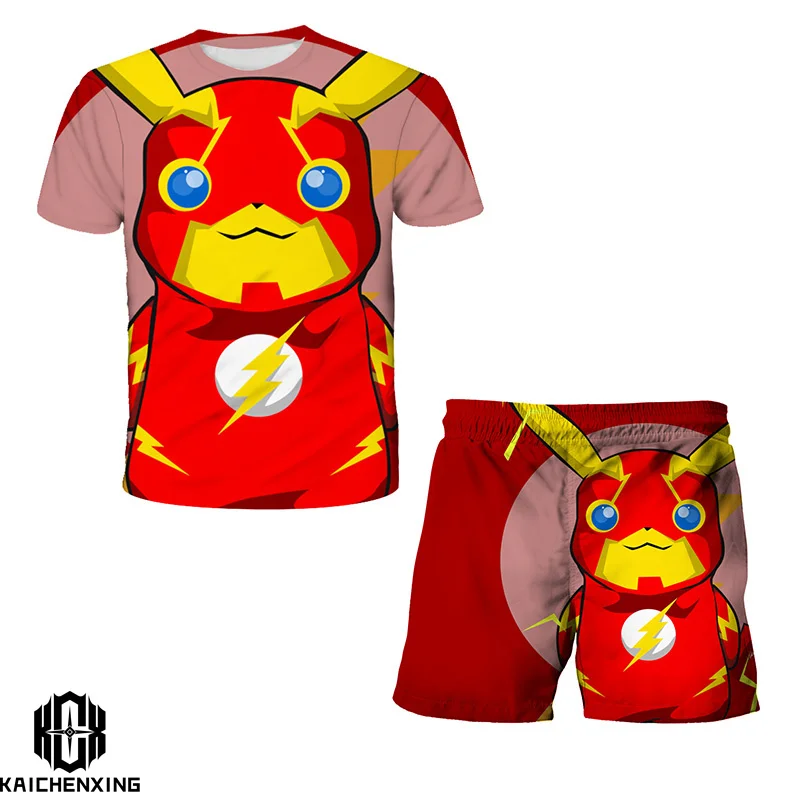 Summer Fashion Pokemon t shirt 2 Piece Sets Kids Tracksuit boy's Oversized Clothes 3D Printed t shirts boys Suit Tshirt Shorts
Summer Fashion Pokemon t shirt 2 Piece Sets Kids Tracksuit boy's Oversized Clothes 3D Printed t shirts boys Suit Tshirt Shorts
