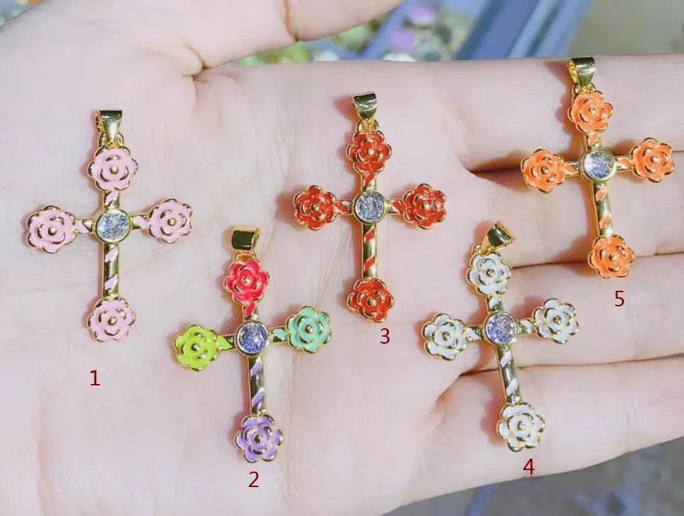 1pcs dripping oil cross Jewelry Pendants for Jewelry Making Gold Plated Copper Zircon Necklace Charm Accessories dg4s
1pcs dripping oil cross Jewelry Pendants for Jewelry Making Gold Plated Copper Zircon Necklace Charm Accessories dg4s